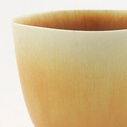Berndt Friberg (1958) Unique Golden Brown Haresfur Bowl 7 cm