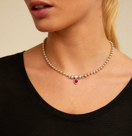 Halsband sterling silver plätering