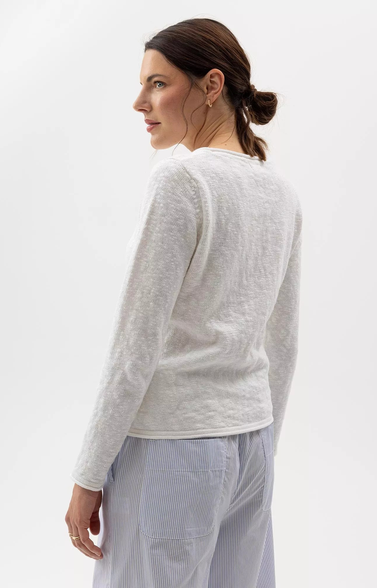 Juni Boatneck - White - Holebrook