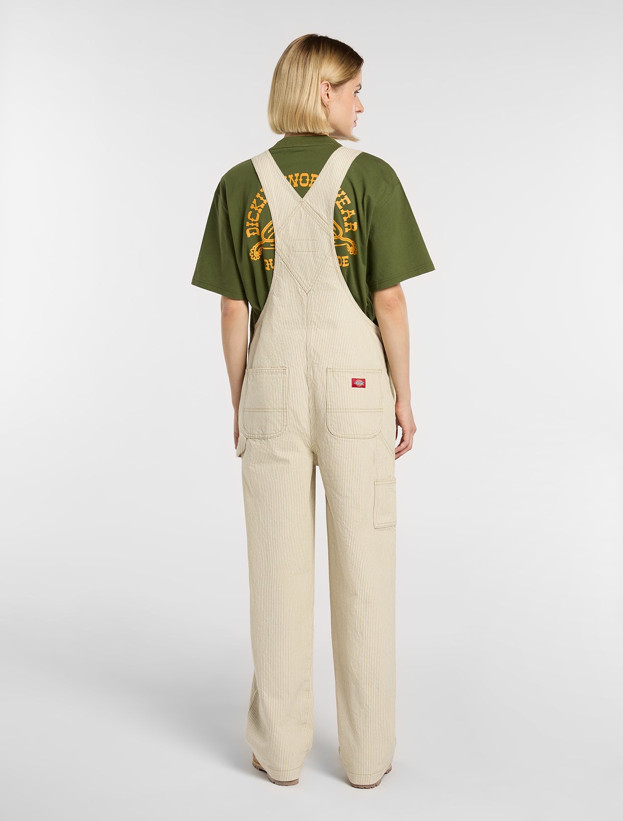 Bib overall / hängslebyxa Dickies  hickory stripe - 2