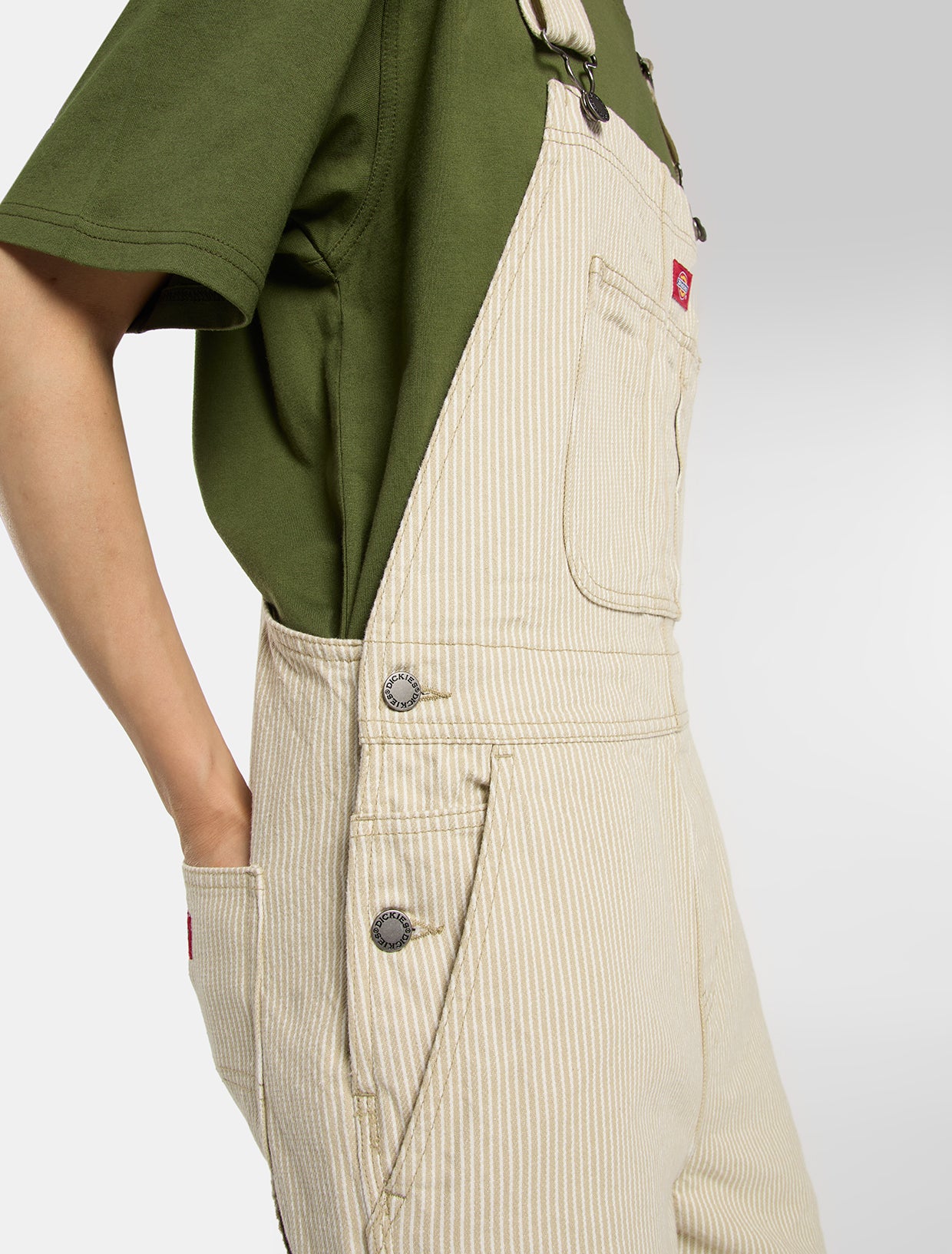 Bib overall / hängslebyxa Dickies  hickory stripe - 4