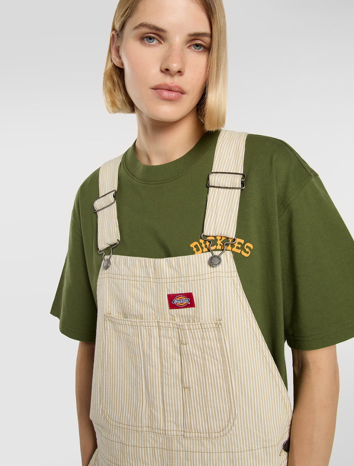 Bib overall / hängslebyxa Dickies  hickory stripe - 5