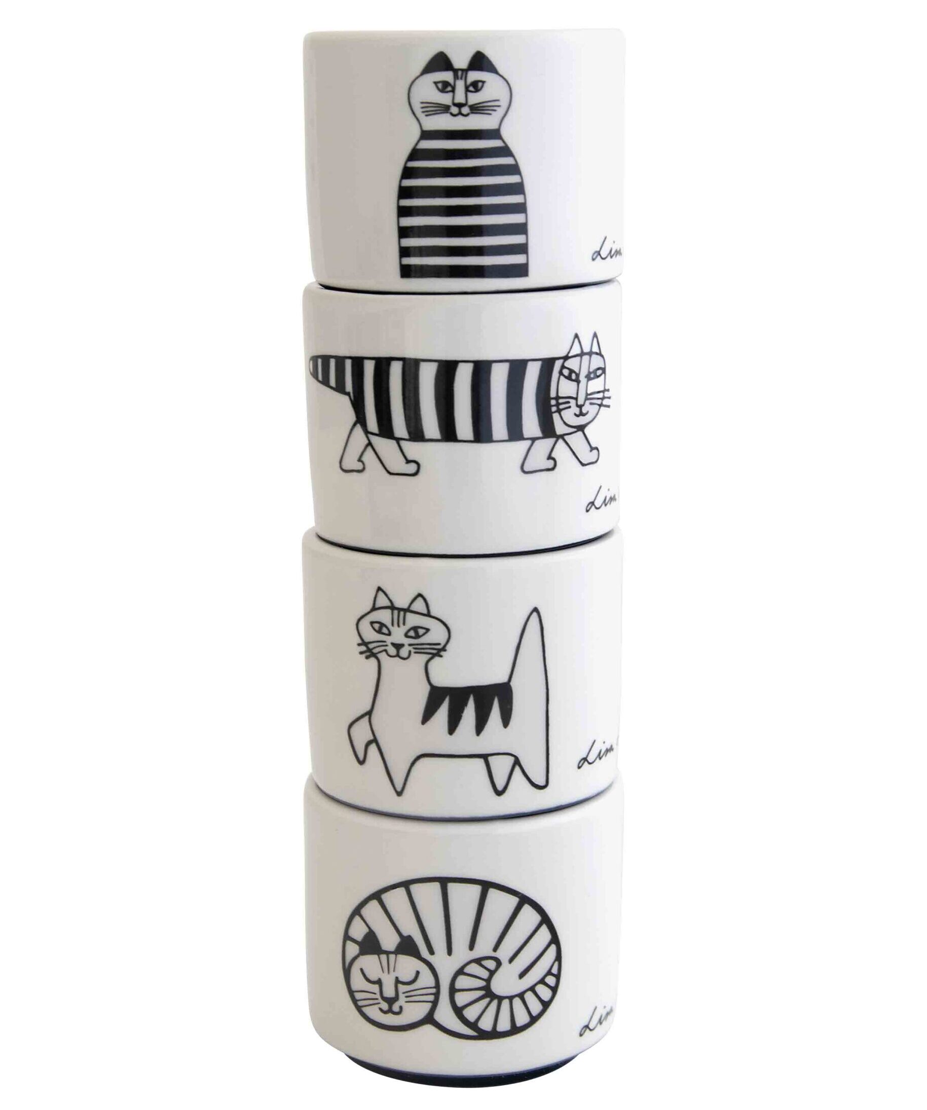 Egg cup 4-pack Lisa Larson Cats