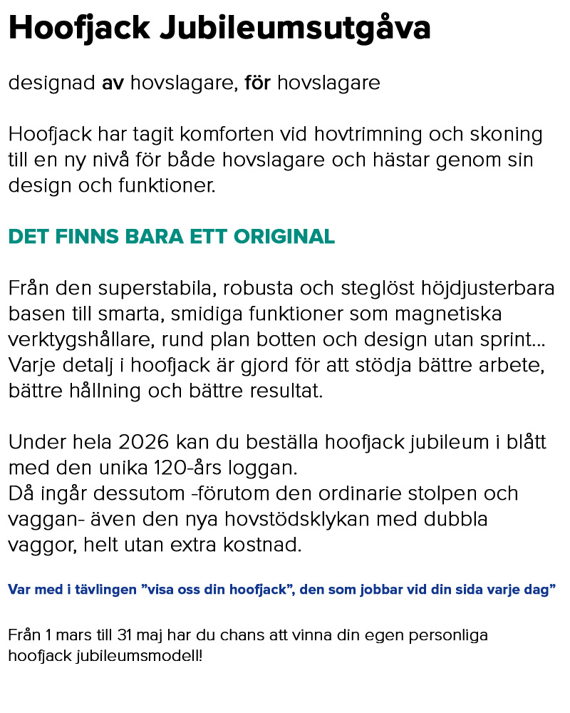 HOVSTÖD HOOFJACK JUBILEUM BLÅ  - 4