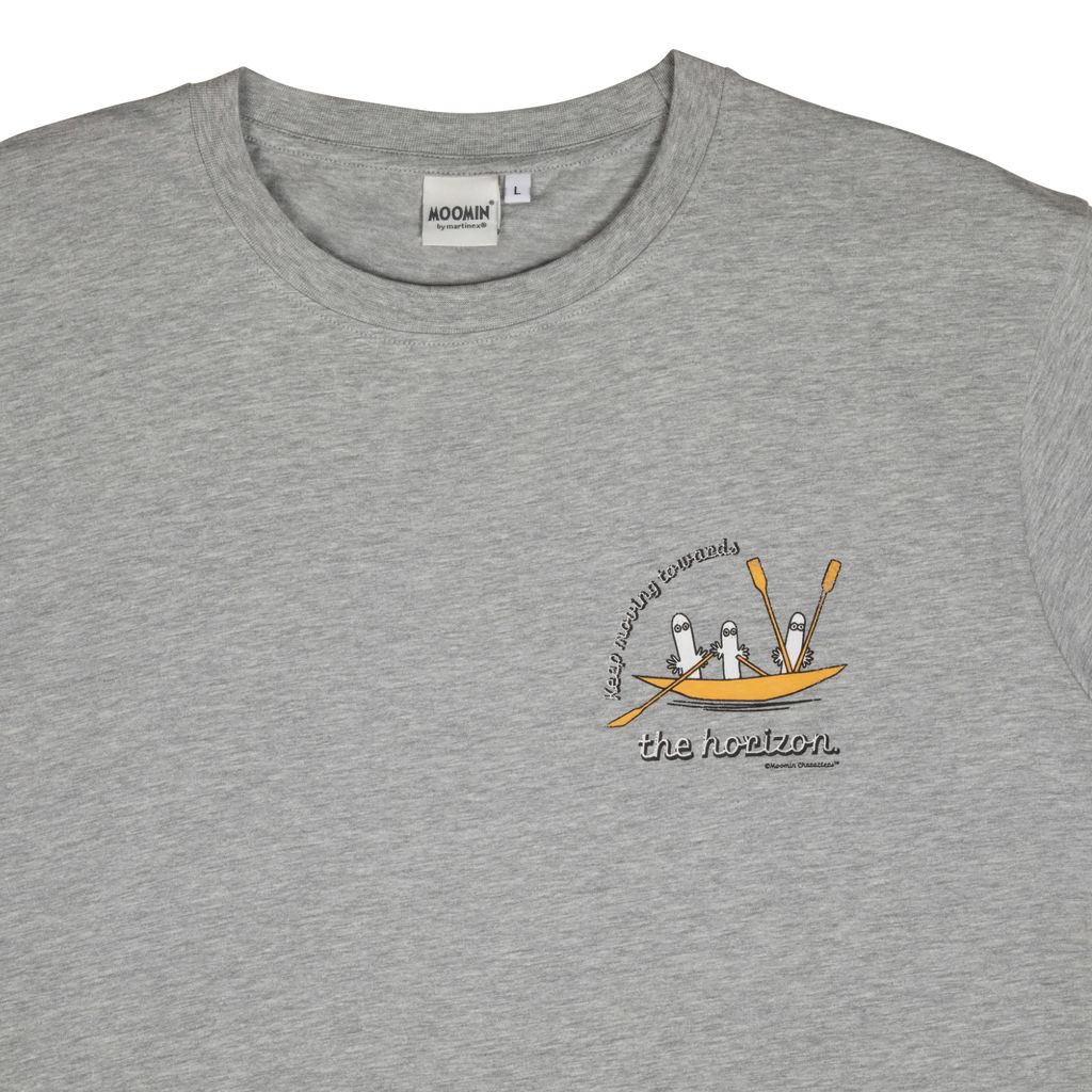 Moomin Adult T-Shirt (Unisex) - Horizon Gray Velvet - 4