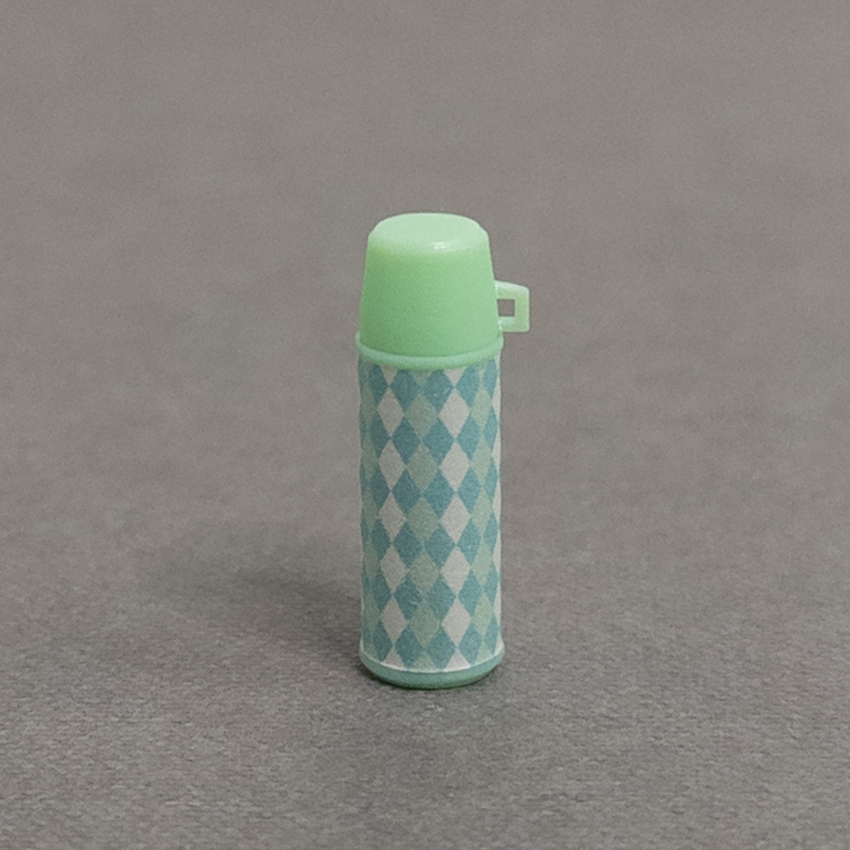 Thermos - plaid - mint green - from grandma's dollhouse