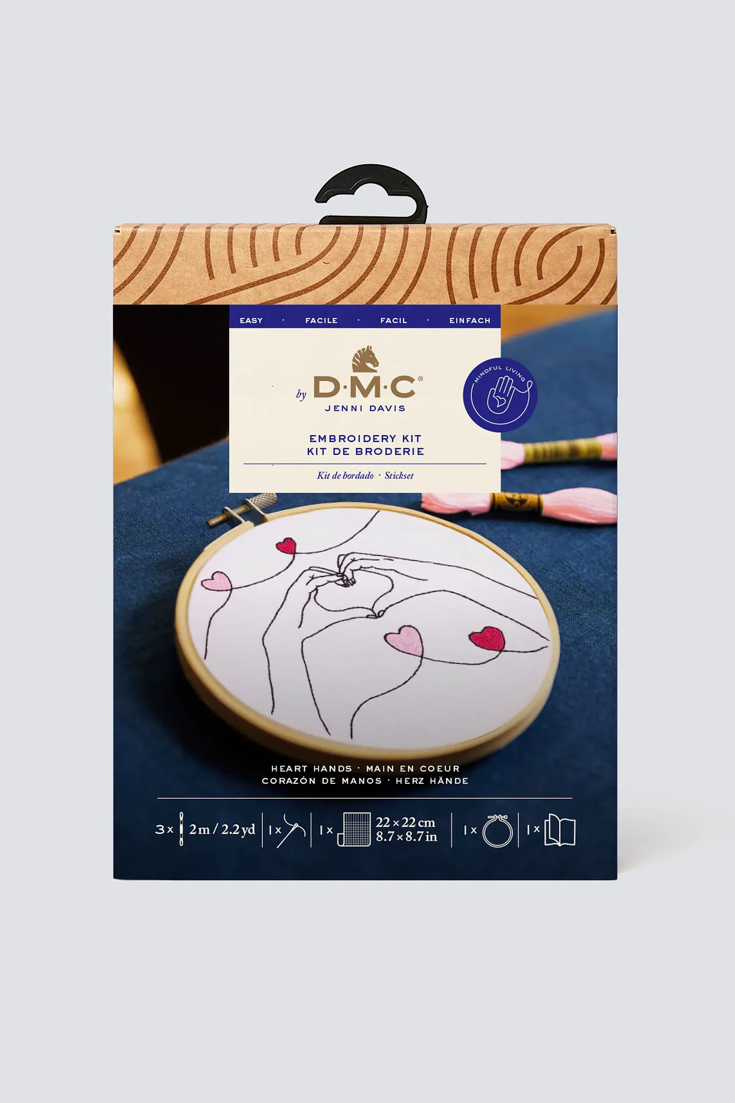 DMC Broderikit Heart Hands Ø 12,5 cm  - 4