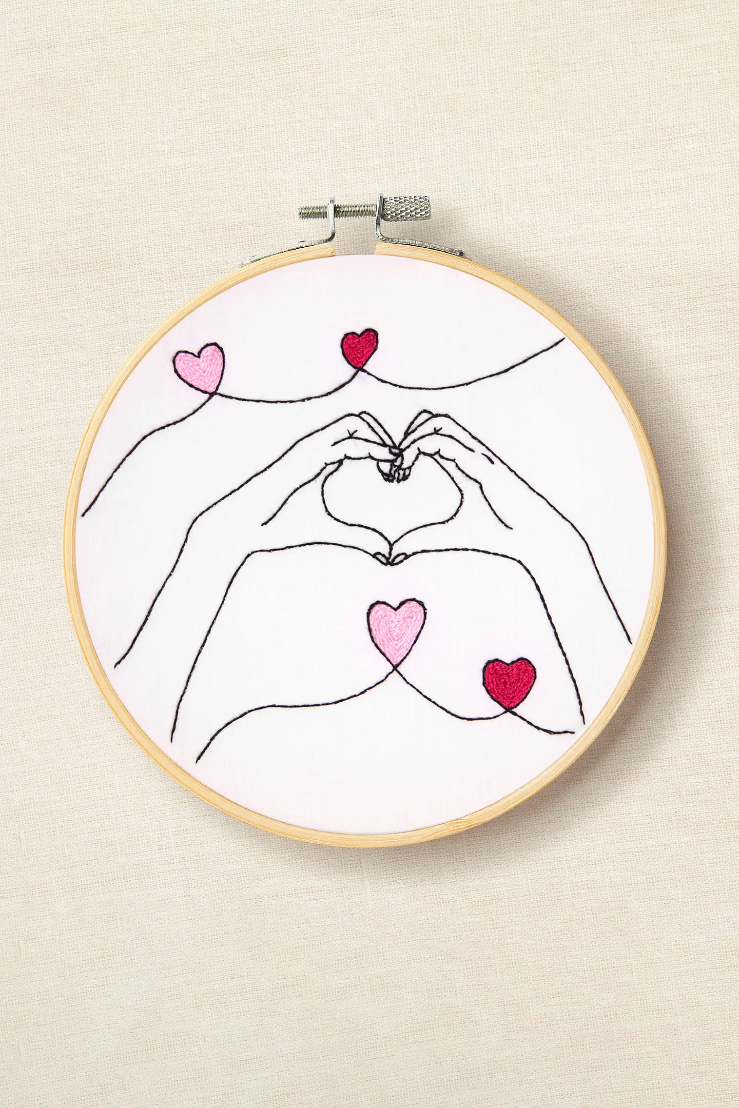 DMC Broderikit Heart Hands Ø 12,5 cm 