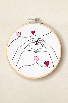 DMC Broderikit Heart Hands Ø 12,5 cm 