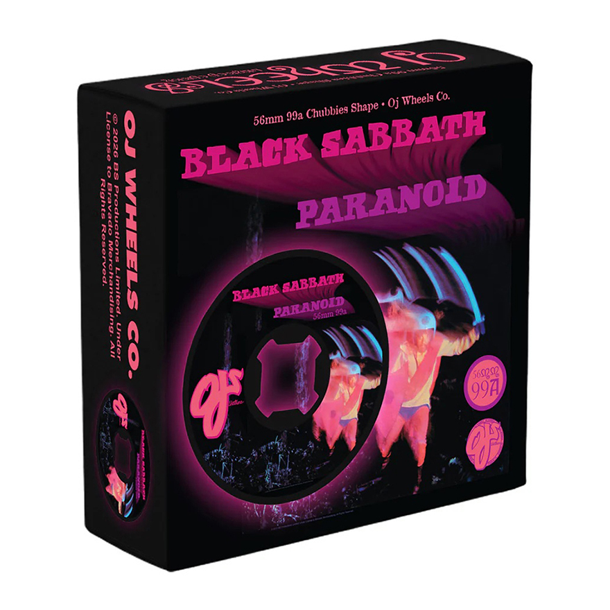 OJ Wheels Skateboardhjul - Black Sabbath Paranoid 99A 56mm