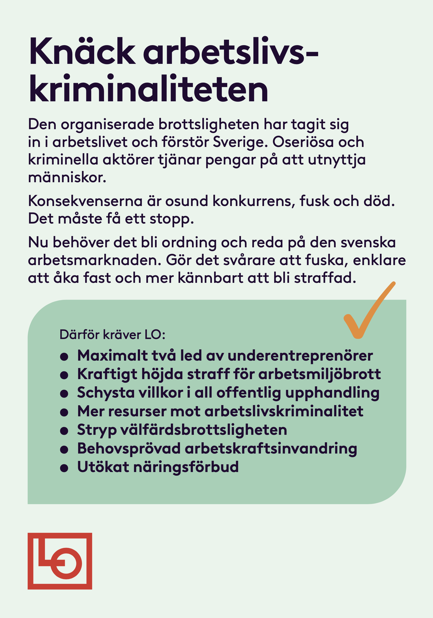 Flyer A5 - Knäck arbetslivskriminaliteten