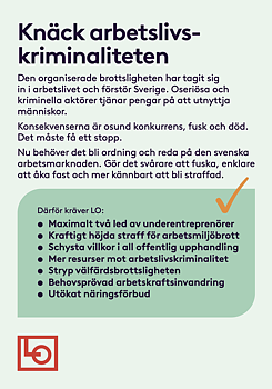 Flyer A5 - Knäck arbetslivskriminaliteten