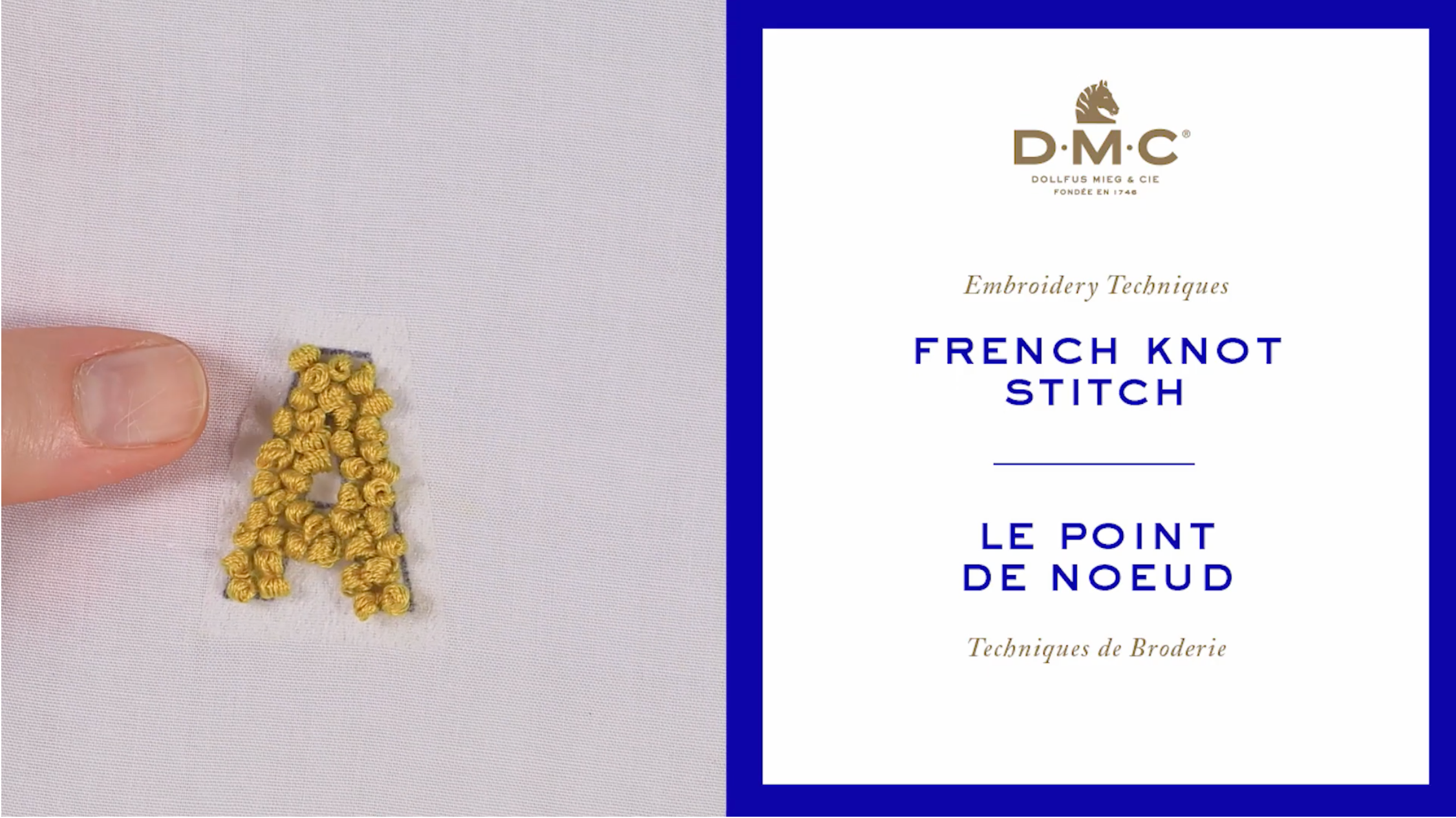 Fransk knut - French Knot