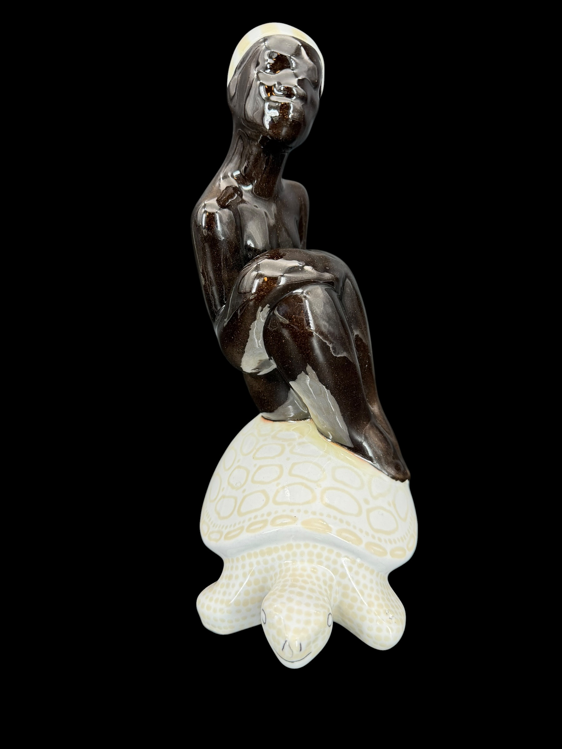 Upsala Ekeby UE " Boy on turtle " Mari Simmulson - 2