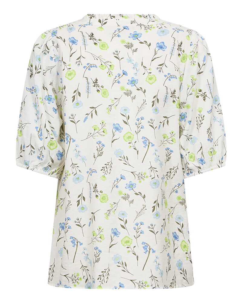 Blus Molli småblommig grön/blå