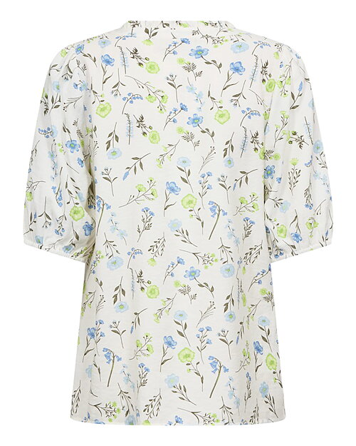 Blus Molli småblommig grön/blå - 2