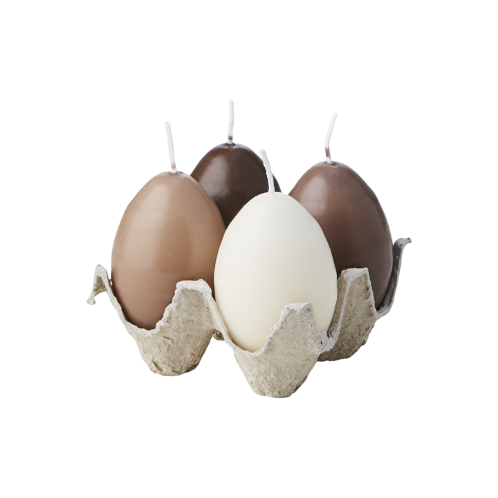 ÄGG Ljus 4-pack Jordnära toner