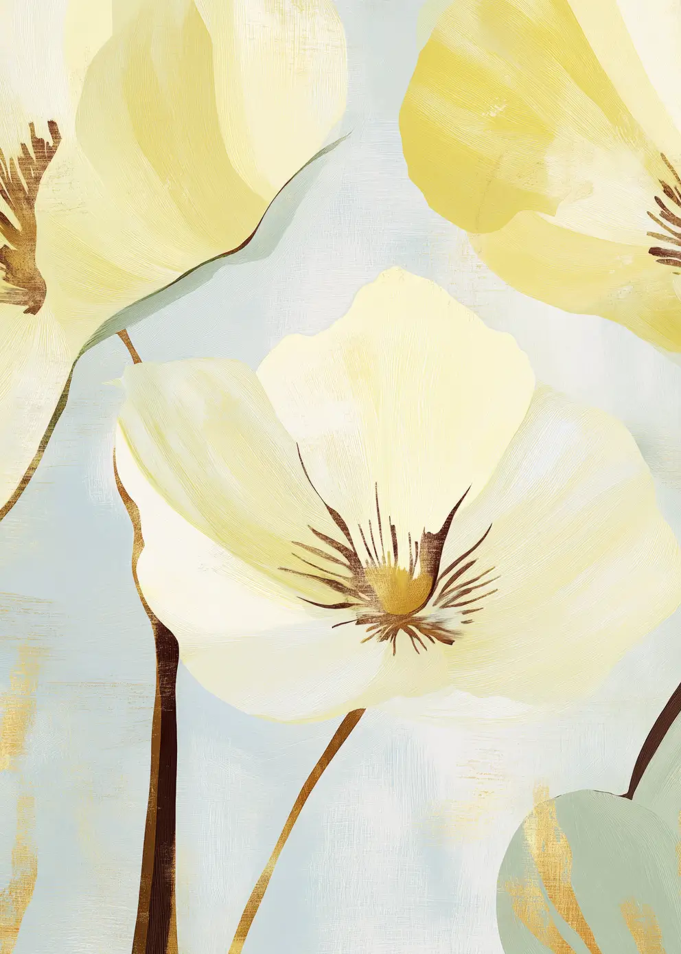 Leinwandbild - Irises