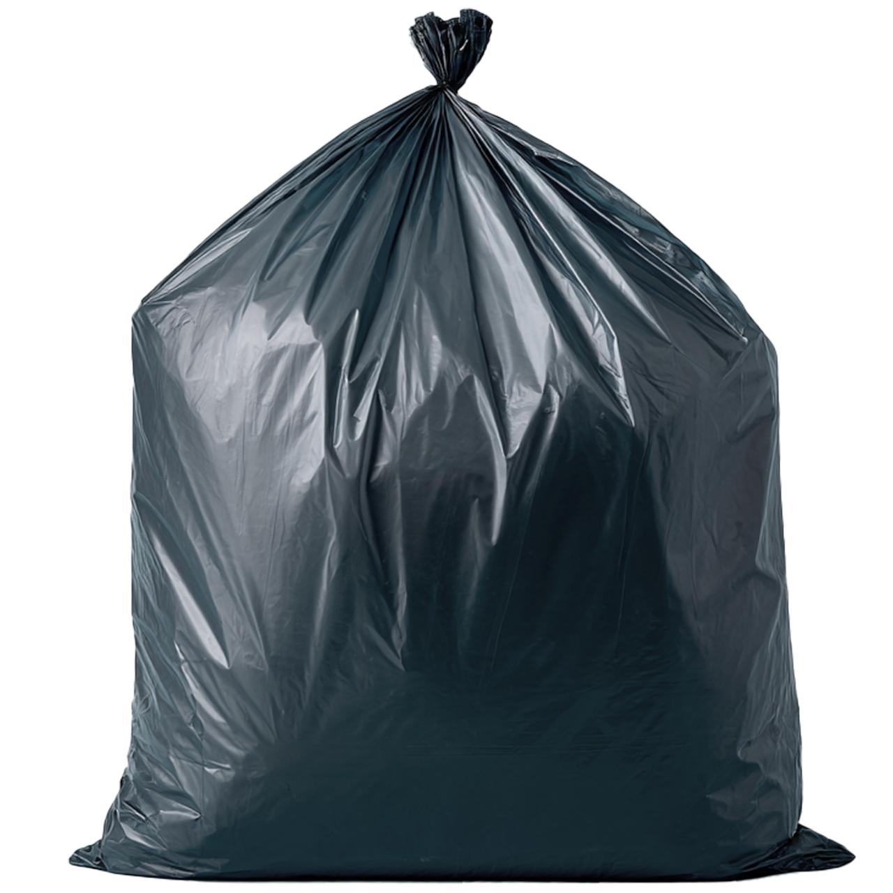 Plastsäck Basic 125L 30my svart 25/rulle - 4