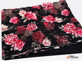 Black roses bra kit