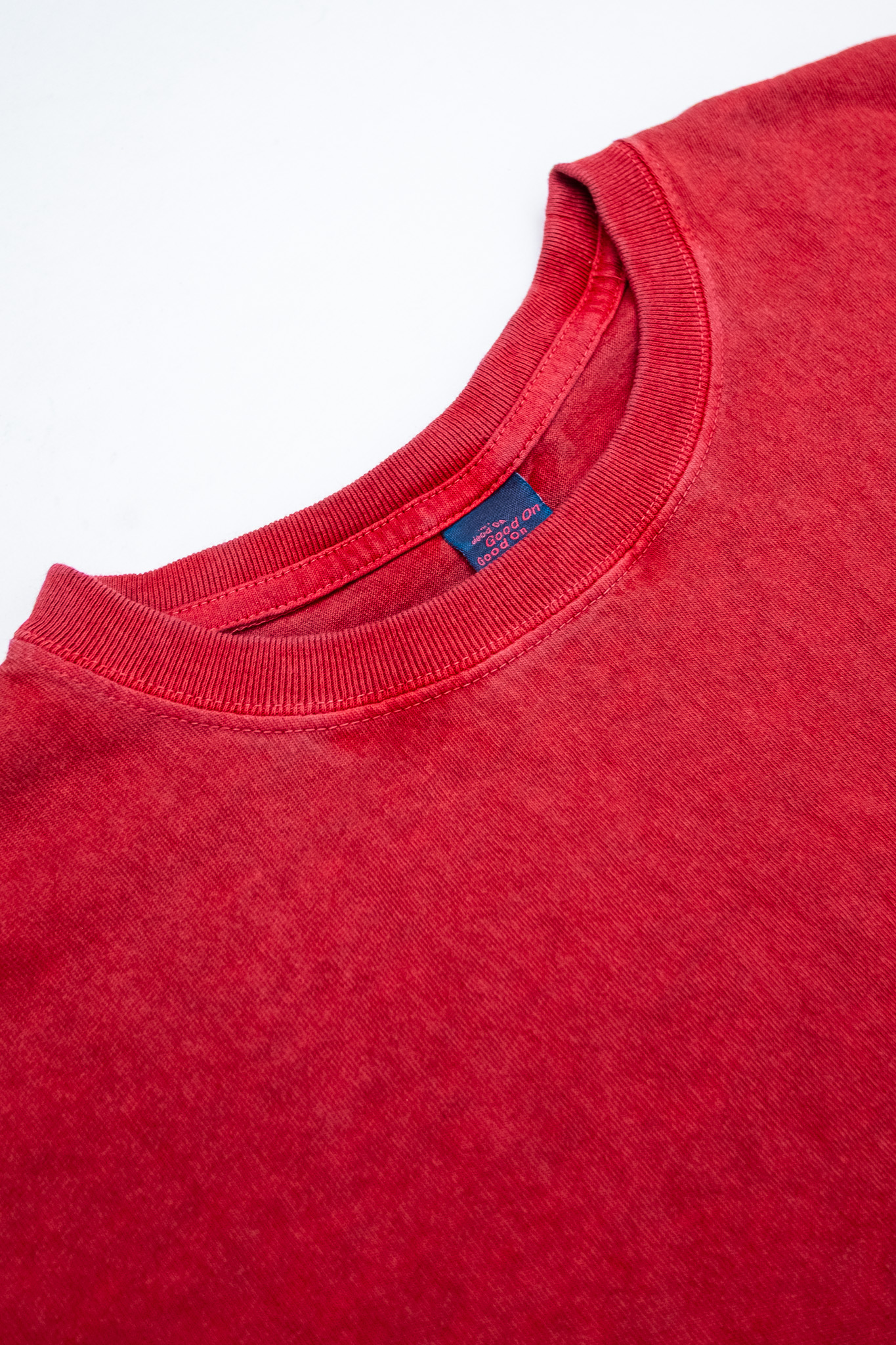 Good On - S/S Crewneck Tee Pigment F. Red - 3