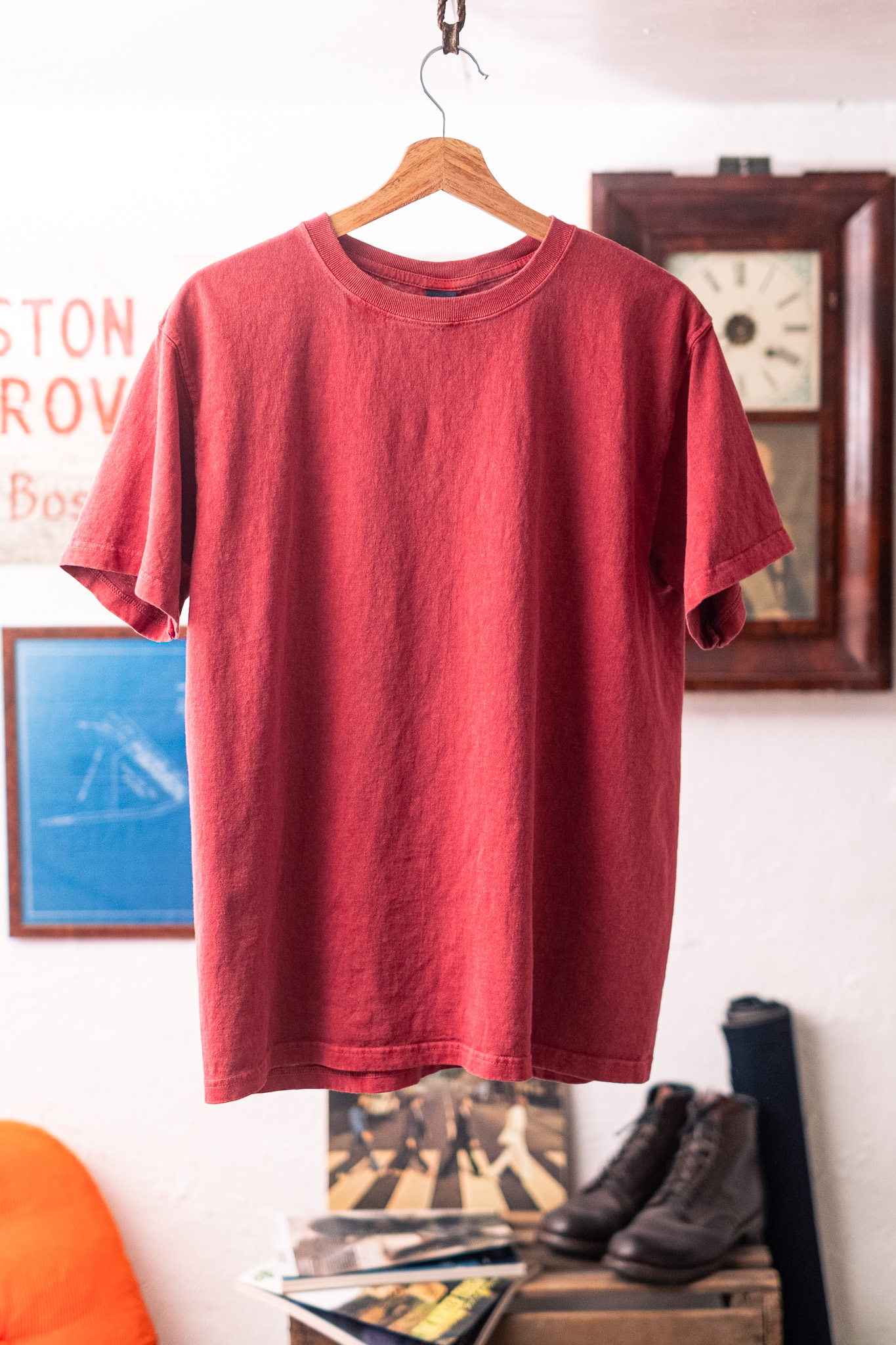 Good On - S/S Crewneck Tee Pigment F. Red