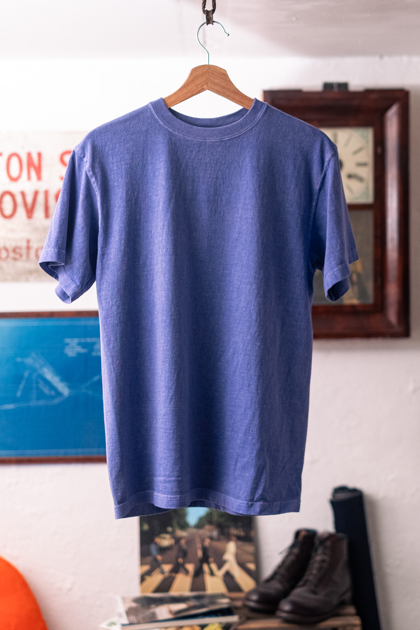 Good On - S/S Crewneck Tee Pigment Light Purple