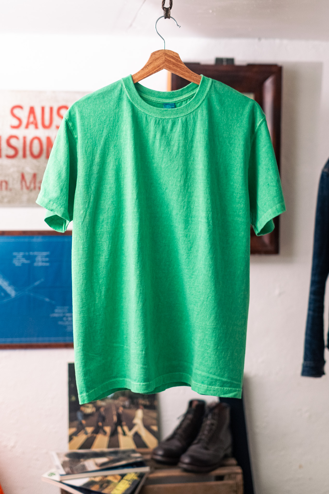 Good On - S/S Crewneck Tee Pigment Kelly