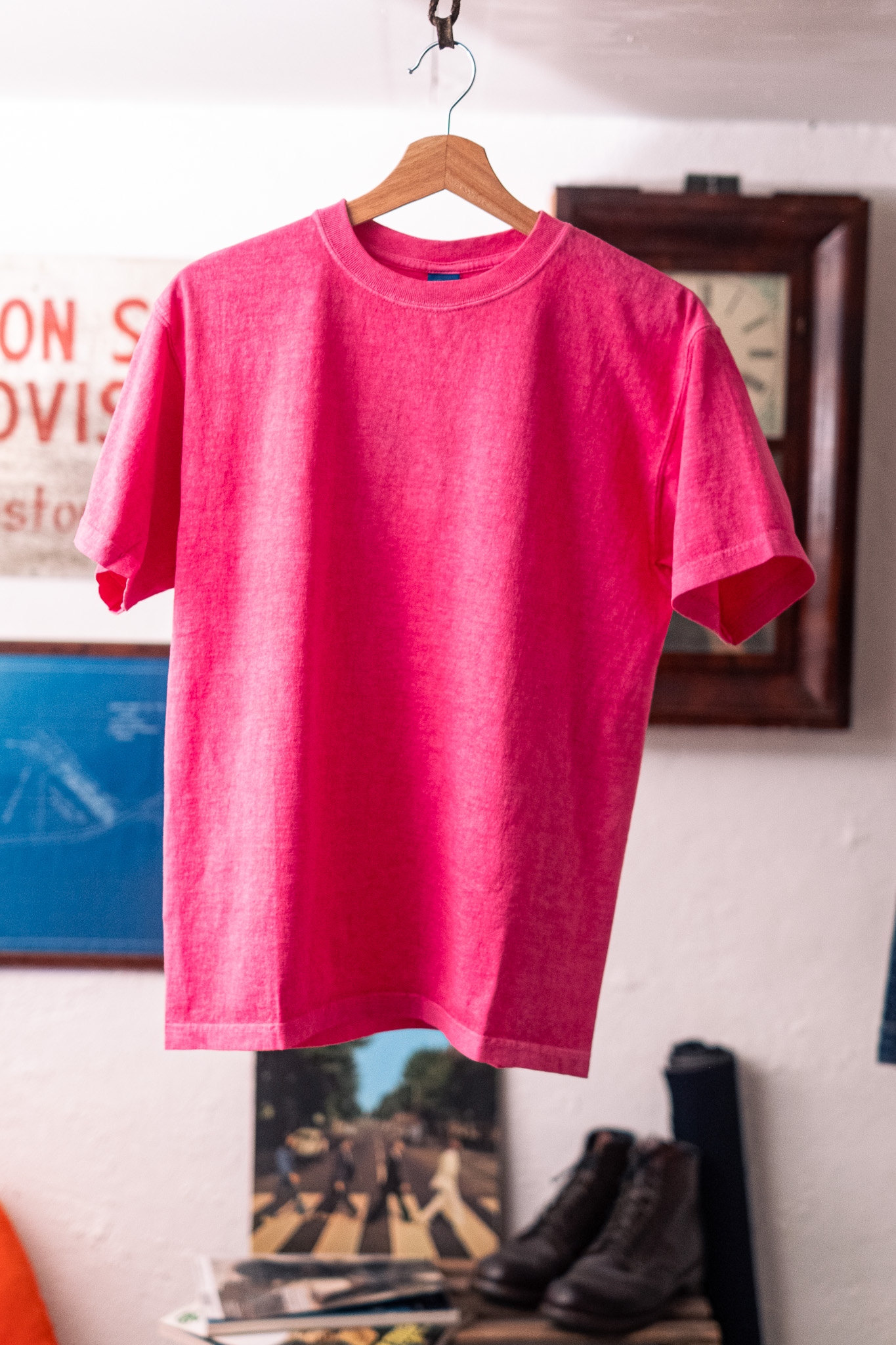 Good On - S/S Crewneck Tee Pigment Cherry