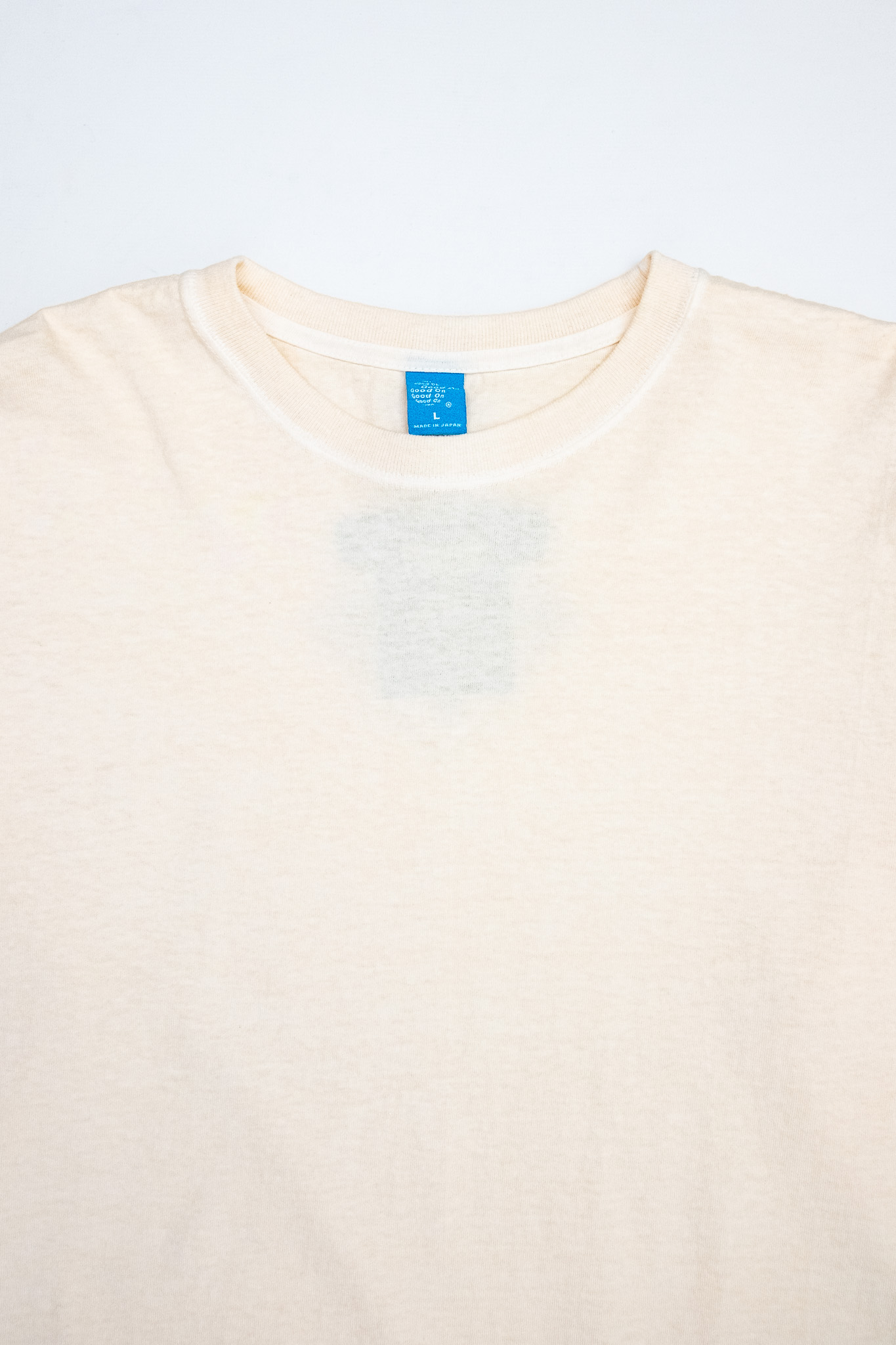 Good On - L/S Crewneck Tee Pigment Natural - 3