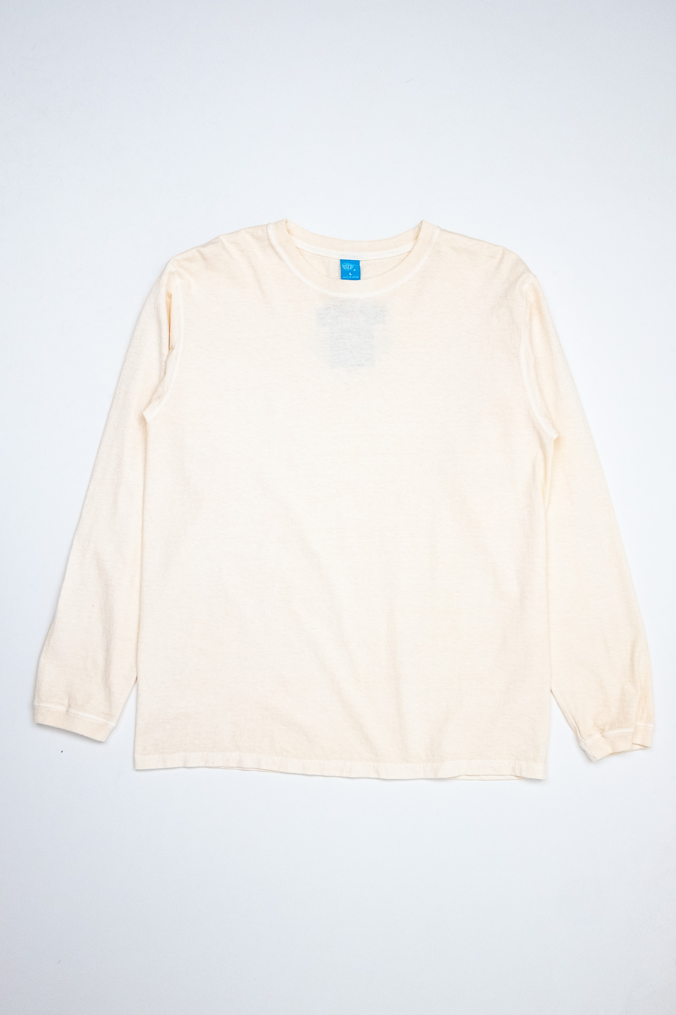 Good On - L/S Crewneck Tee Pigment Natural - 2