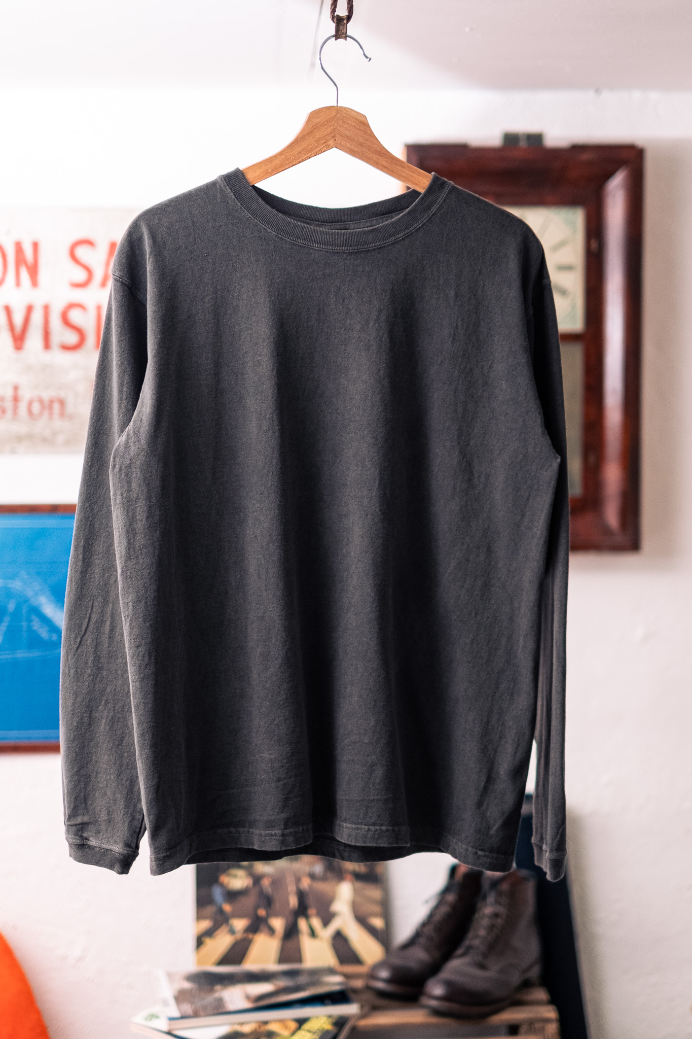 Good On - L/S Crewneck Tee Pigment Black