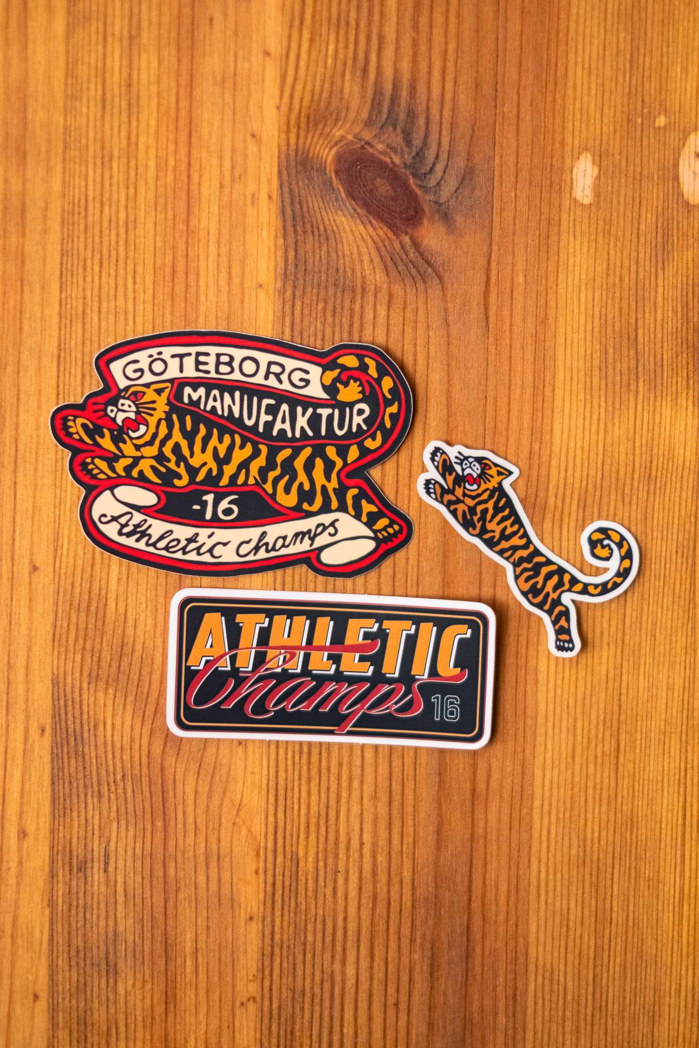Göteborg Manufaktur - Athletic Champs Sticker 3-Pack - 2