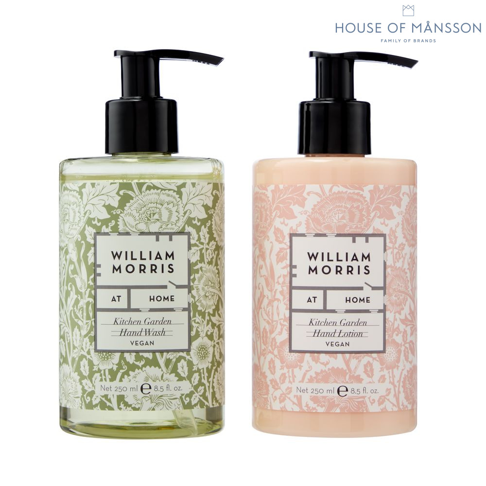 William Morris Kitchen Garden Hand Wash & Lotion Set 250ml - 2