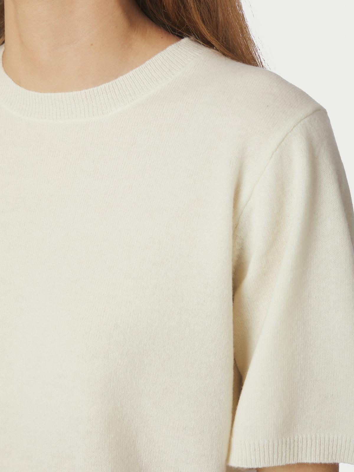 Neo Noir Missy Knit Tee, Creme - 6