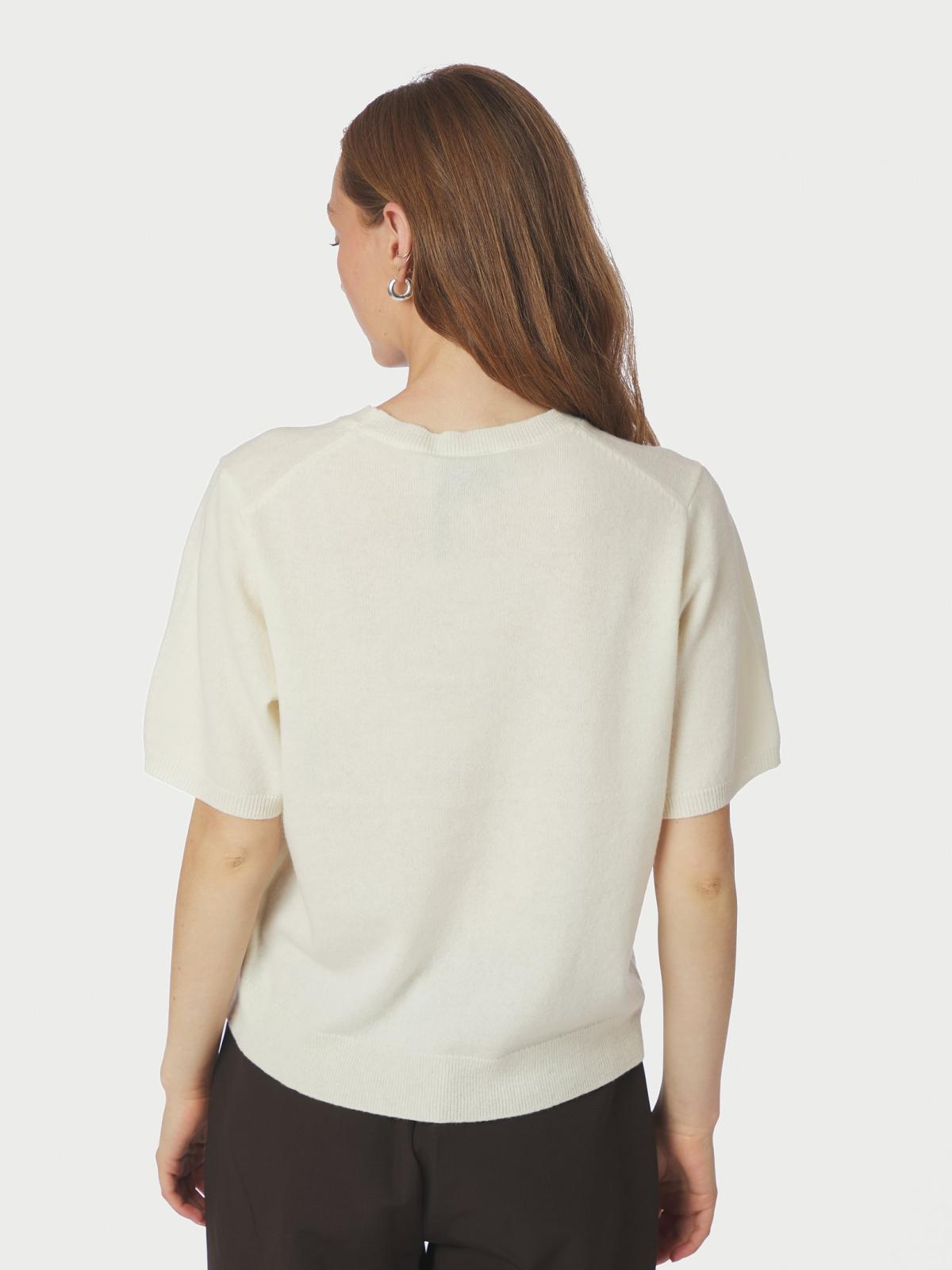 Neo Noir Missy Knit Tee, Creme - 4