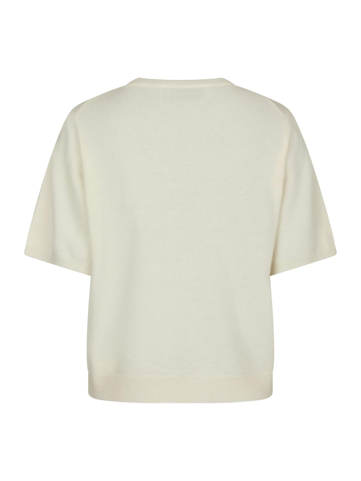 Neo Noir Missy Knit Tee, Creme - 2