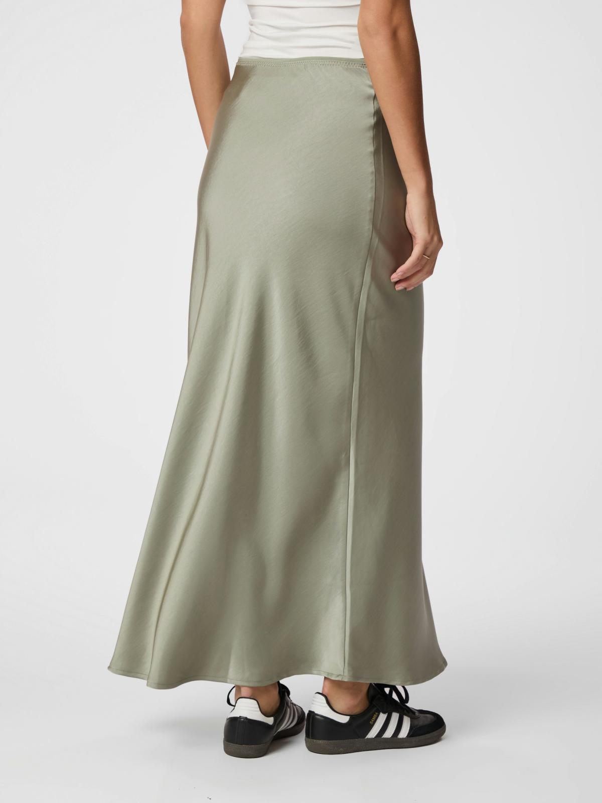 Neo Noir Vicky  Heavy Sateen  Skirt, Smoke Green - 8