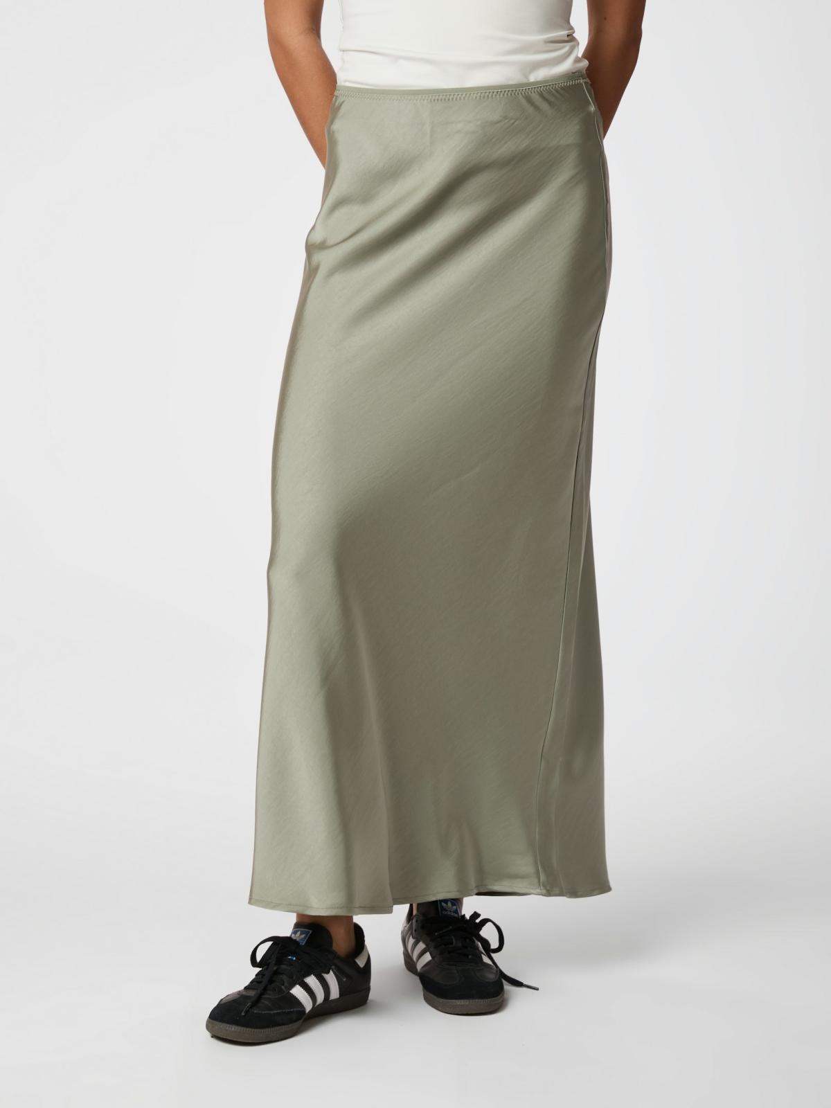 Neo Noir Vicky  Heavy Sateen  Skirt, Smoke Green - 7