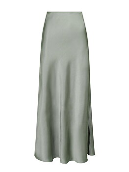 Neo Noir Vicky  Heavy Sateen  Skirt, Smoke Green