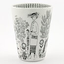 Raija Uosikkinen (Emilia 1959) Cone Vase with Graphic Motif 15 cm (3)