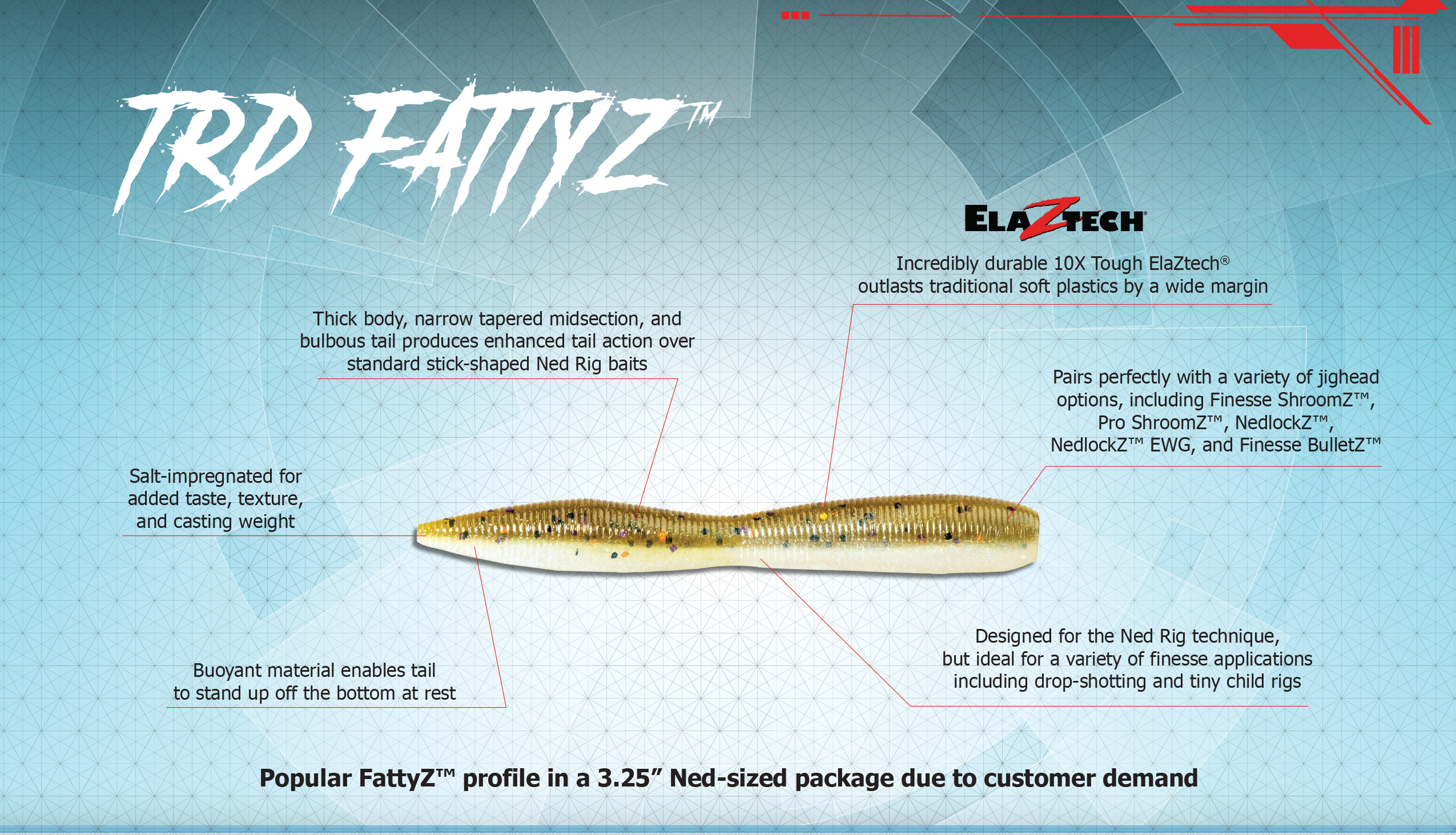 ZMAN TRD FattyZ™ - Coppertreuse - 8Pack - 2