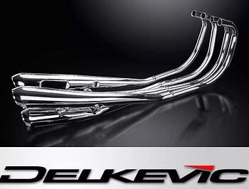 Delkevic Z1 KZ900 4-4 kromat avgassystem   OEM replika ljuddämpare 1972-76