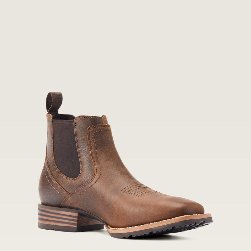 MNS Hybrid Low Boy Wide Square Toe Chelsea Boot - 7