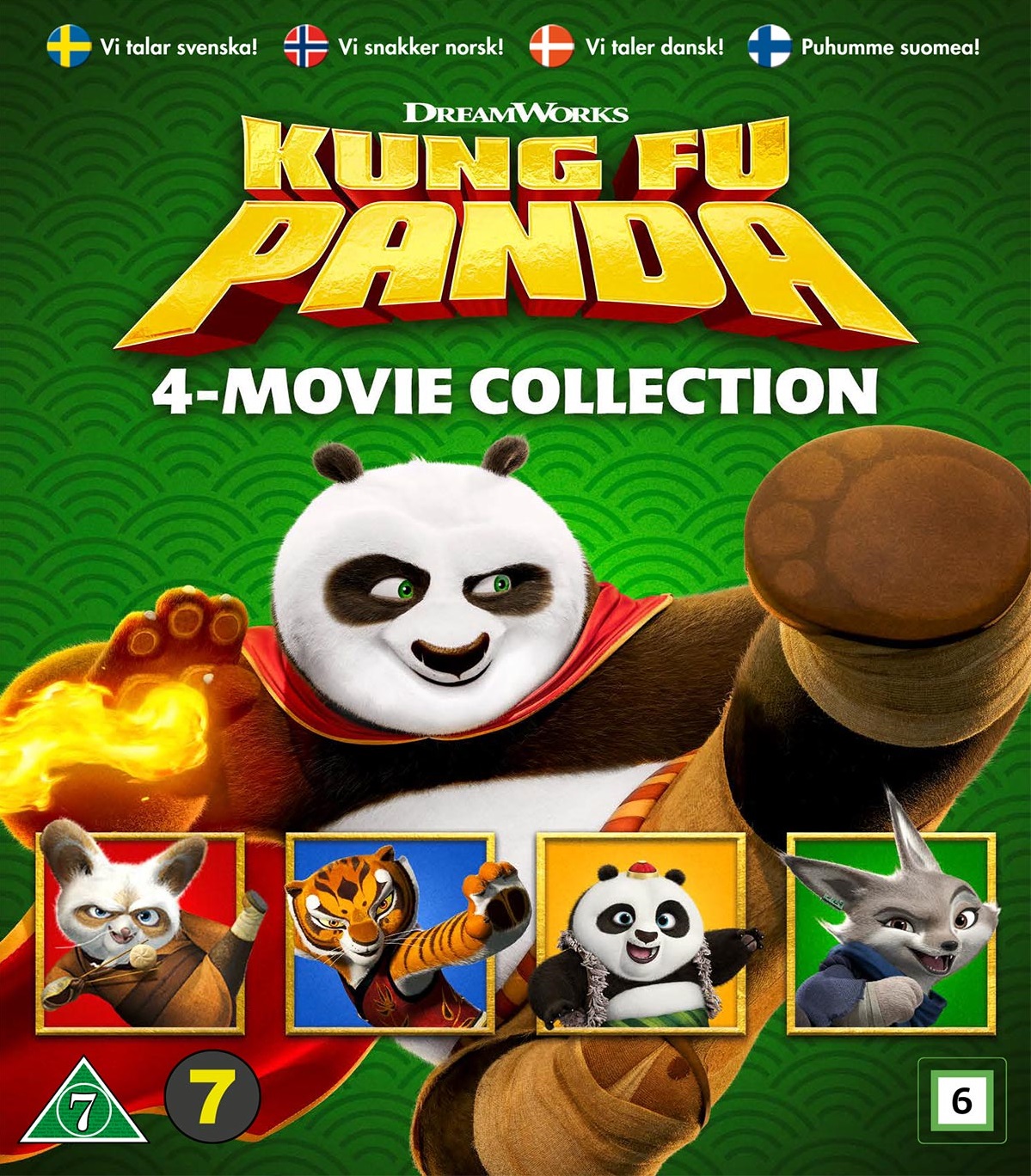 Kung Fu Panda 1-4 (Blu-ray)