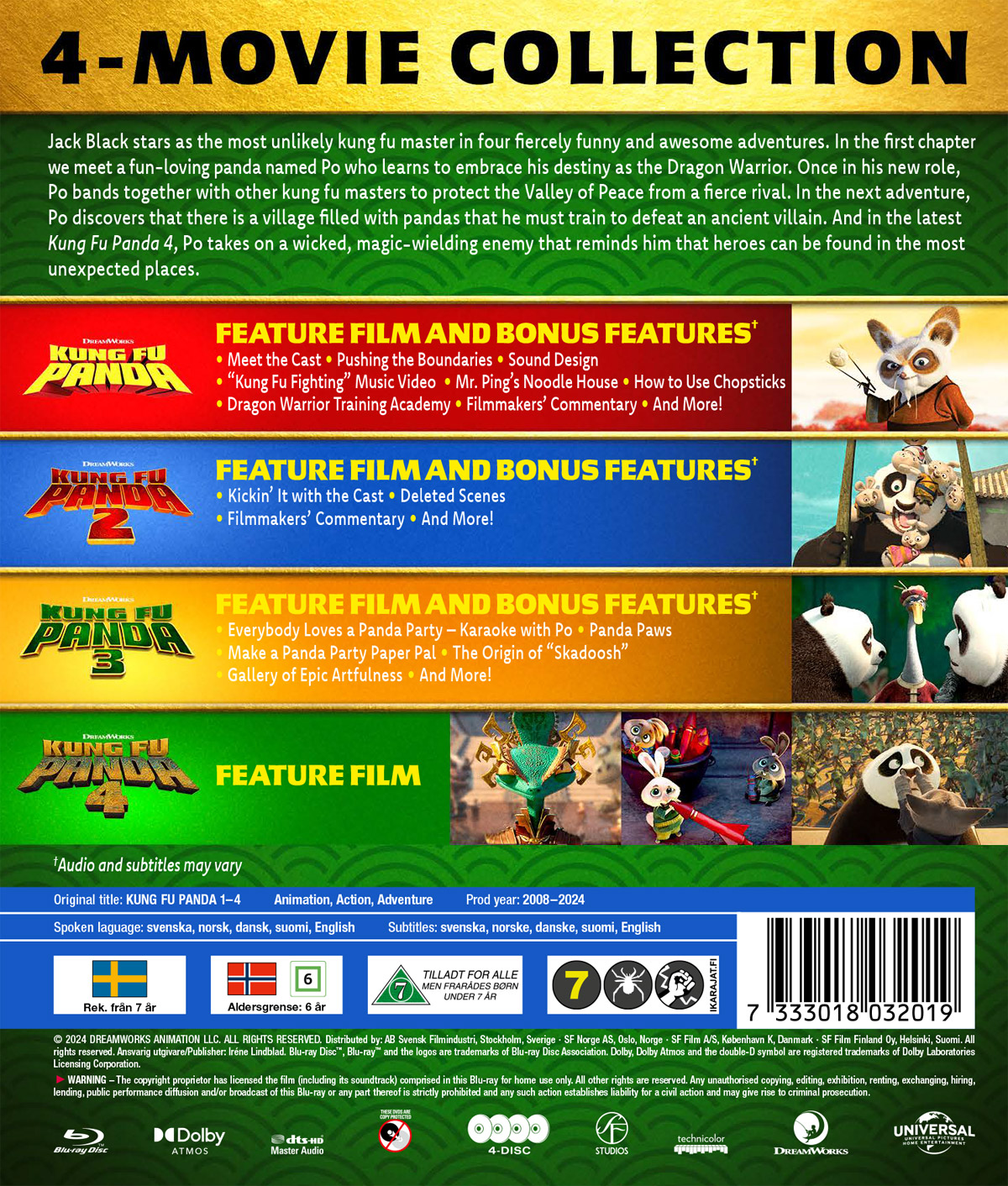 Kung Fu Panda 1-4 (Blu-ray) - 2