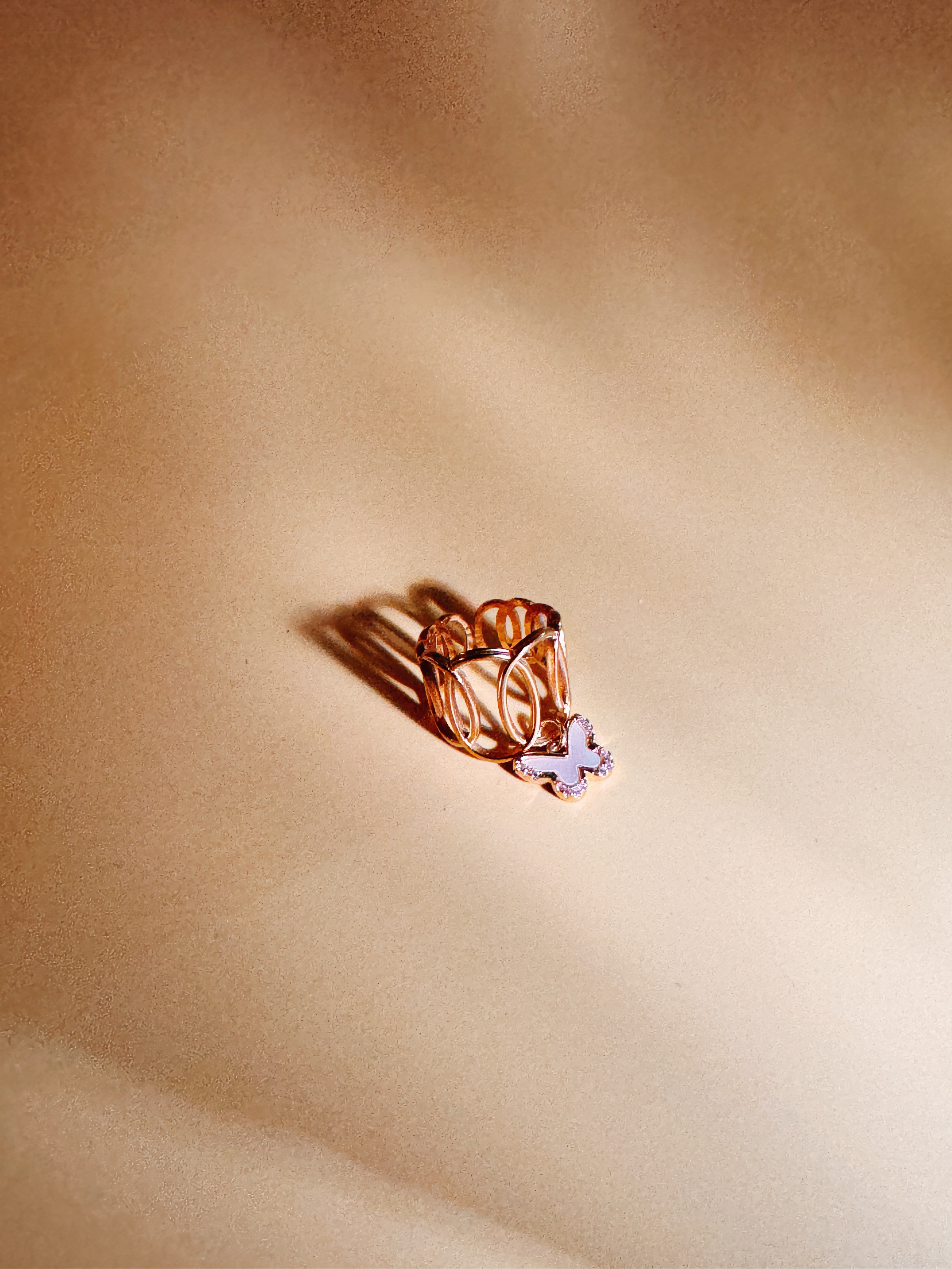 Beachcream Butterfly - Ring