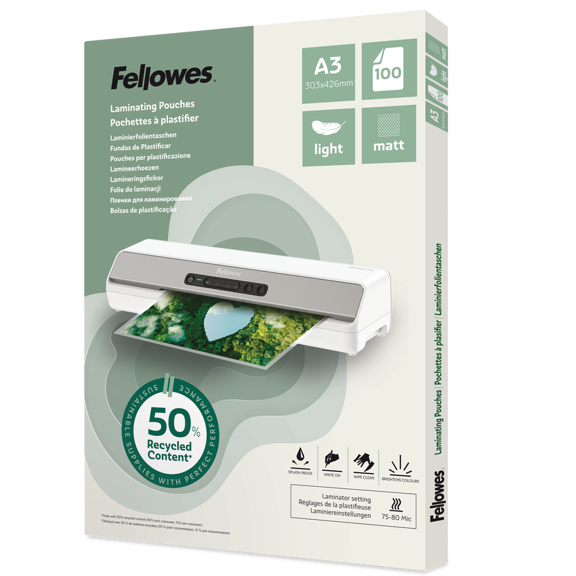 Laminat Recycled A3 matt 100fp