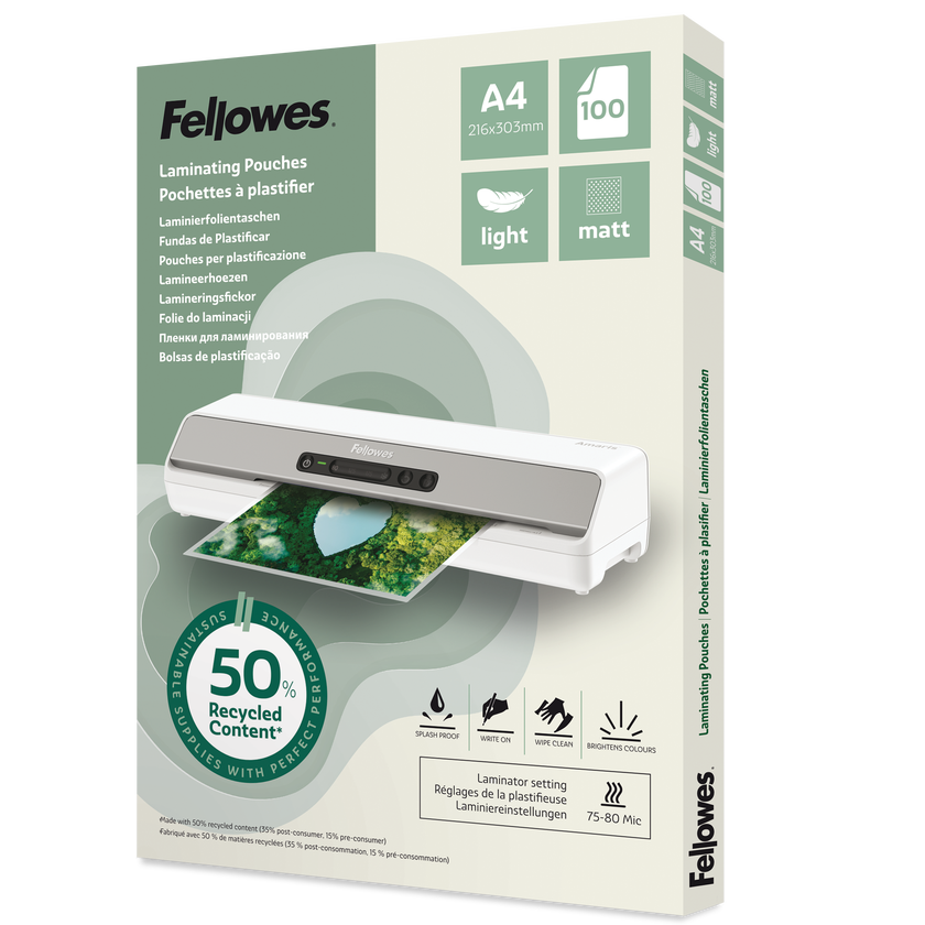 Laminat Recycled A4 matt 100fp