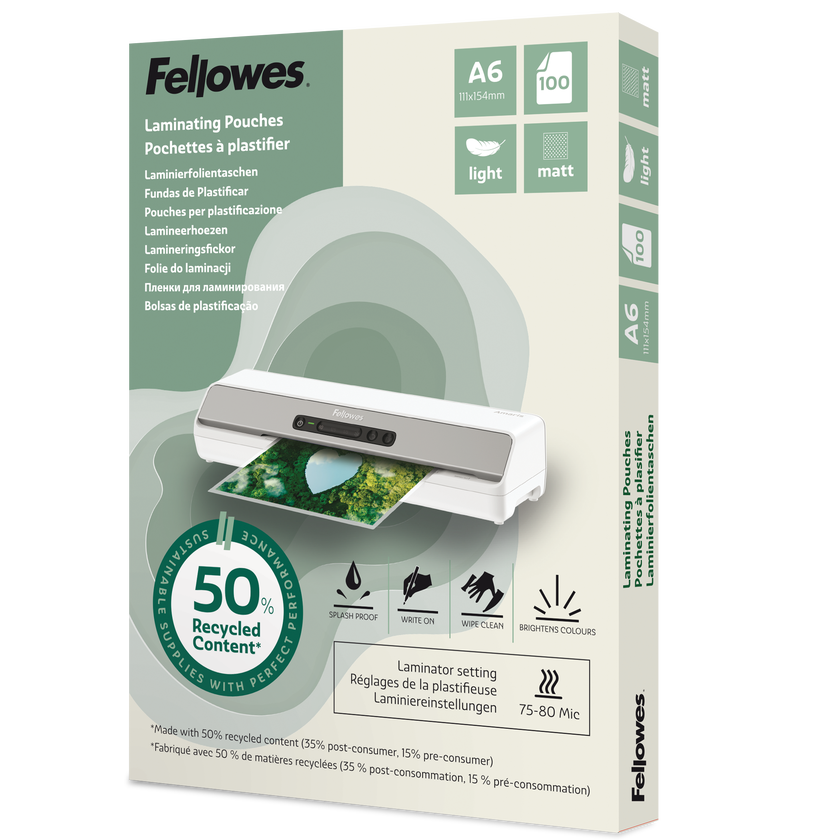 Laminat Recycled A6 matt 100fp